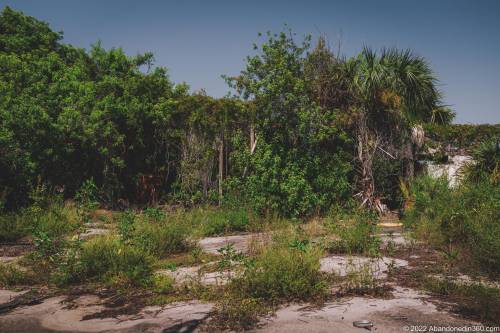 The abandoned paradise mini golf complex on Merritt Island, Florida.