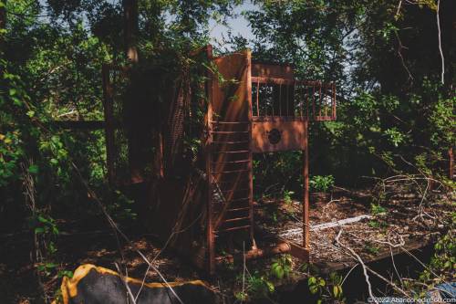 The abandoned paradise mini golf complex on Merritt Island, Florida.