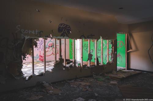 The abandoned paradise mini golf complex on Merritt Island, Florida.