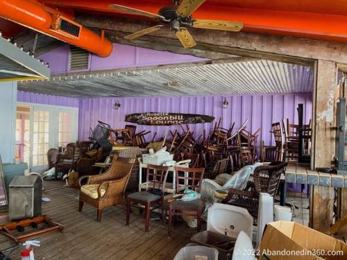 Abandoned Roseate Spoonbill Lounge in Florida